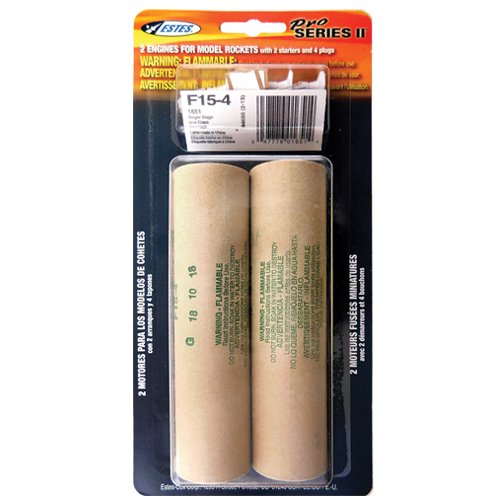 Estes Rocket Engine EST1651 F15-4 29mm PS-II 2-pack