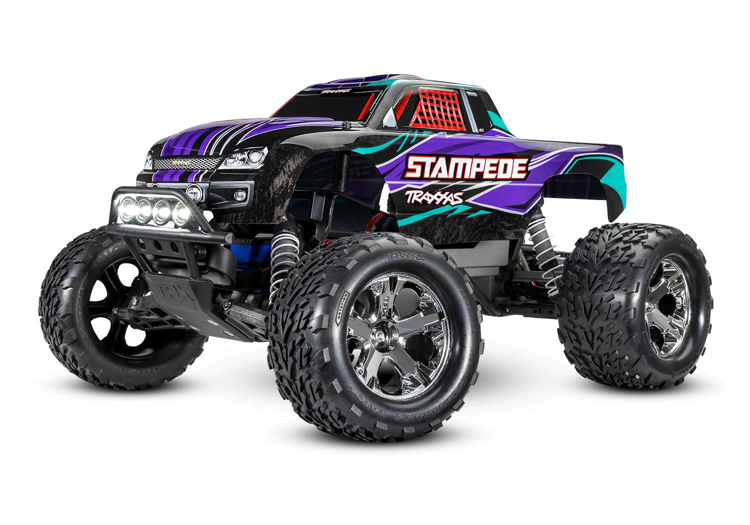 Traxxas Stampede w/ LED Lights 1/10 RTR Purple 36054-61PRPL