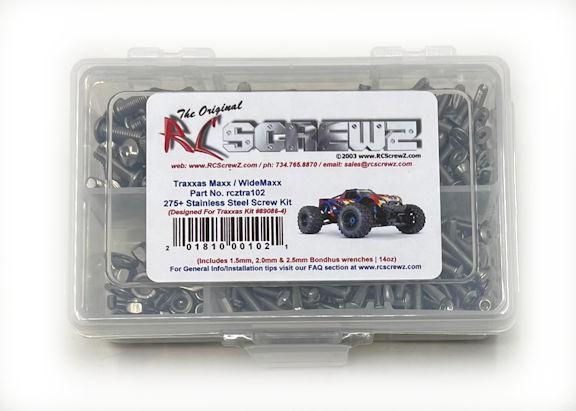 RC Screwz Traxxas Maxx/WideMaxx Stainless Steel Screw Kit RCZTRA102