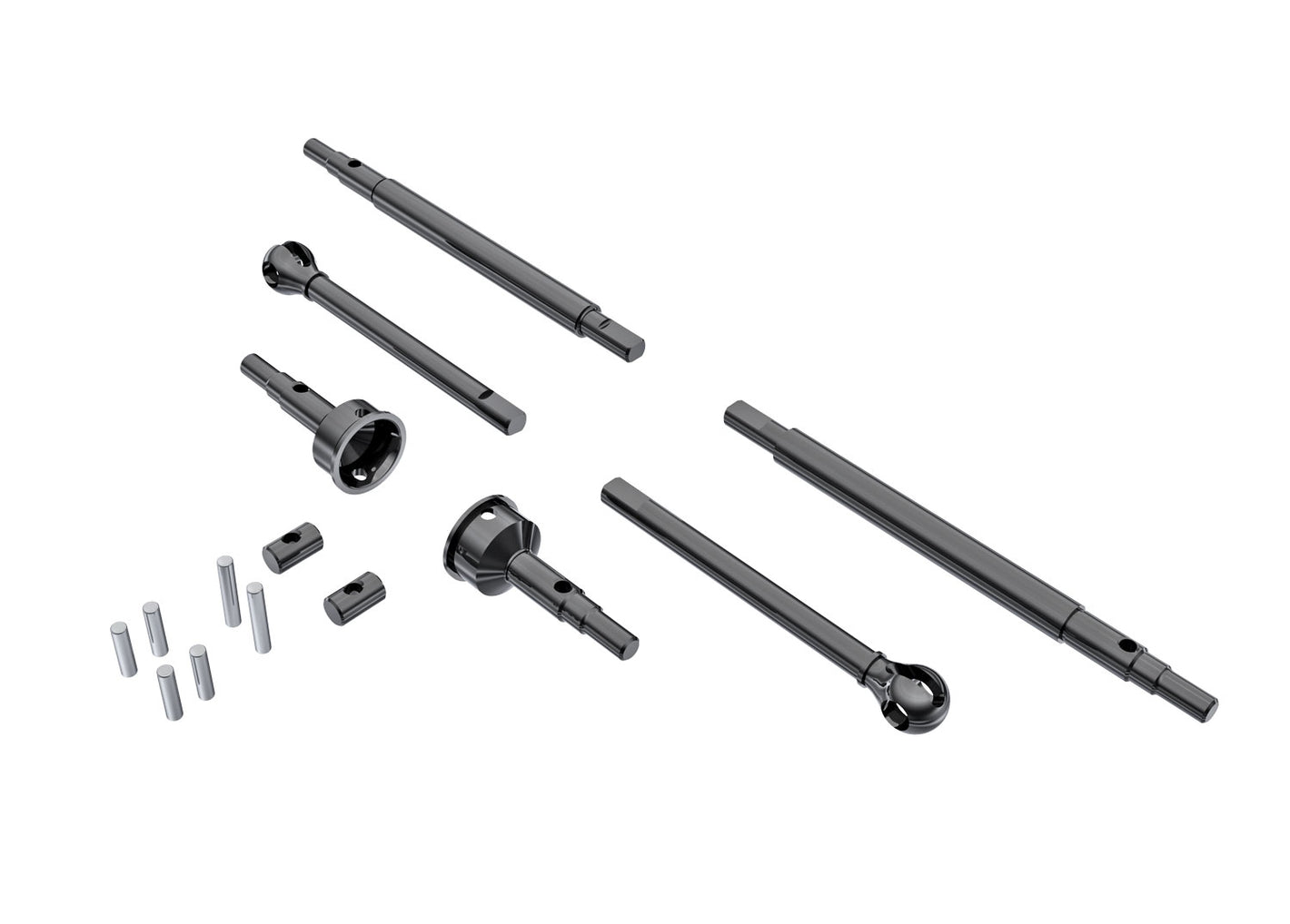 Traxxas Axle Shafts (F&r)/ Stub Axles 9756