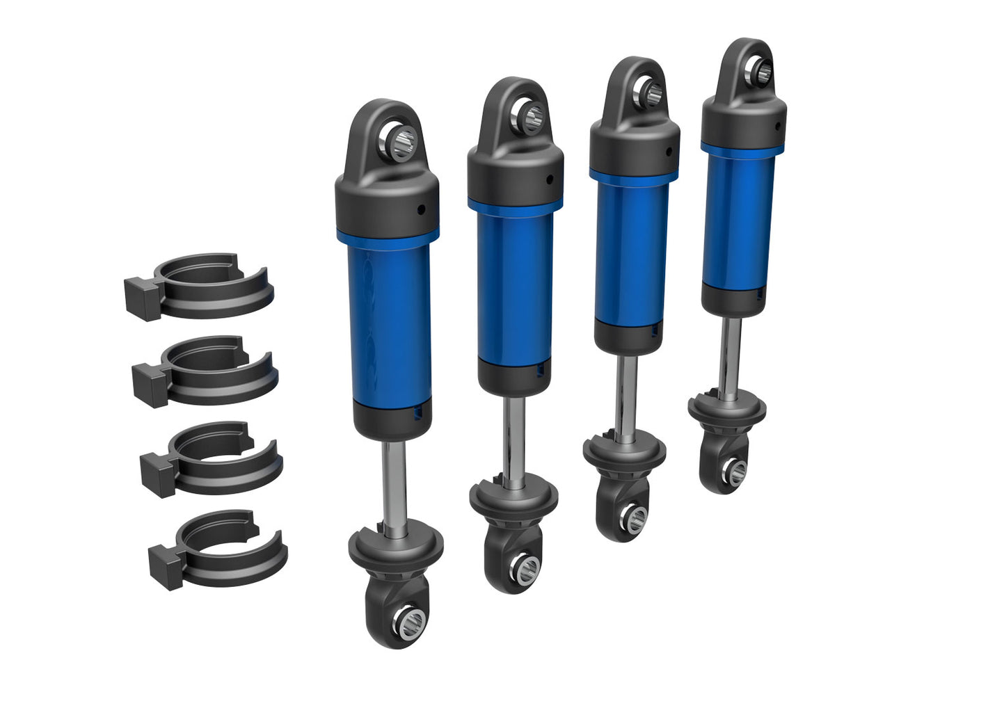 Traxxas Shocks W/o Springs Blue  9764-BLUE