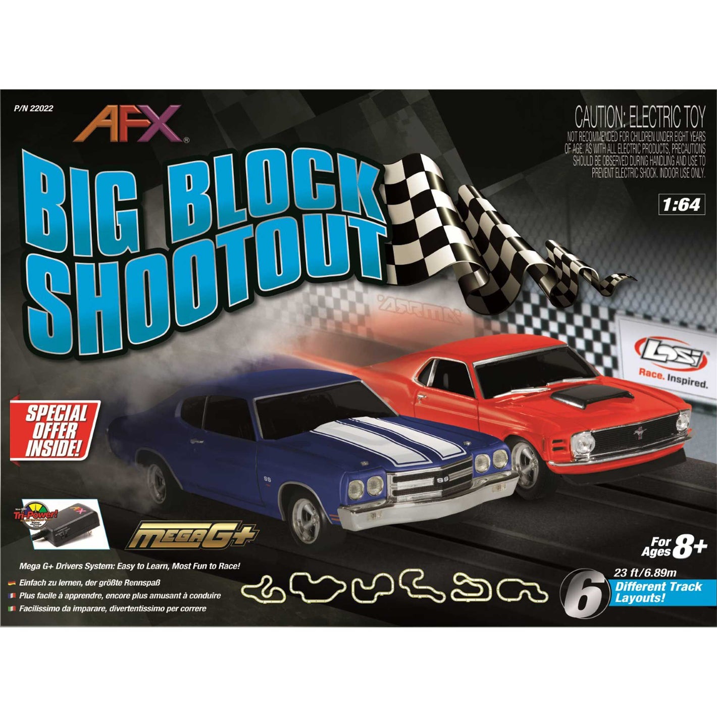 AFX Big Block Shootout Set, 23ft AFX22022