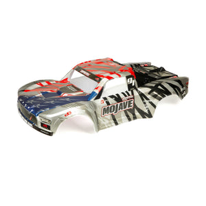 Arrma 1/7 Painted Body, Silver/Red: MOJAVE 6S BLX ARA411005
