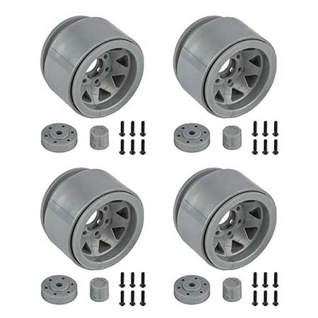 Team Associated ASC42110 Enduro Trigon Wheels, 1.55‚Äù, Silver