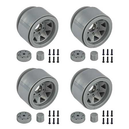 Team Associated ASC42110 Enduro Trigon Wheels, 1.55”, Silver