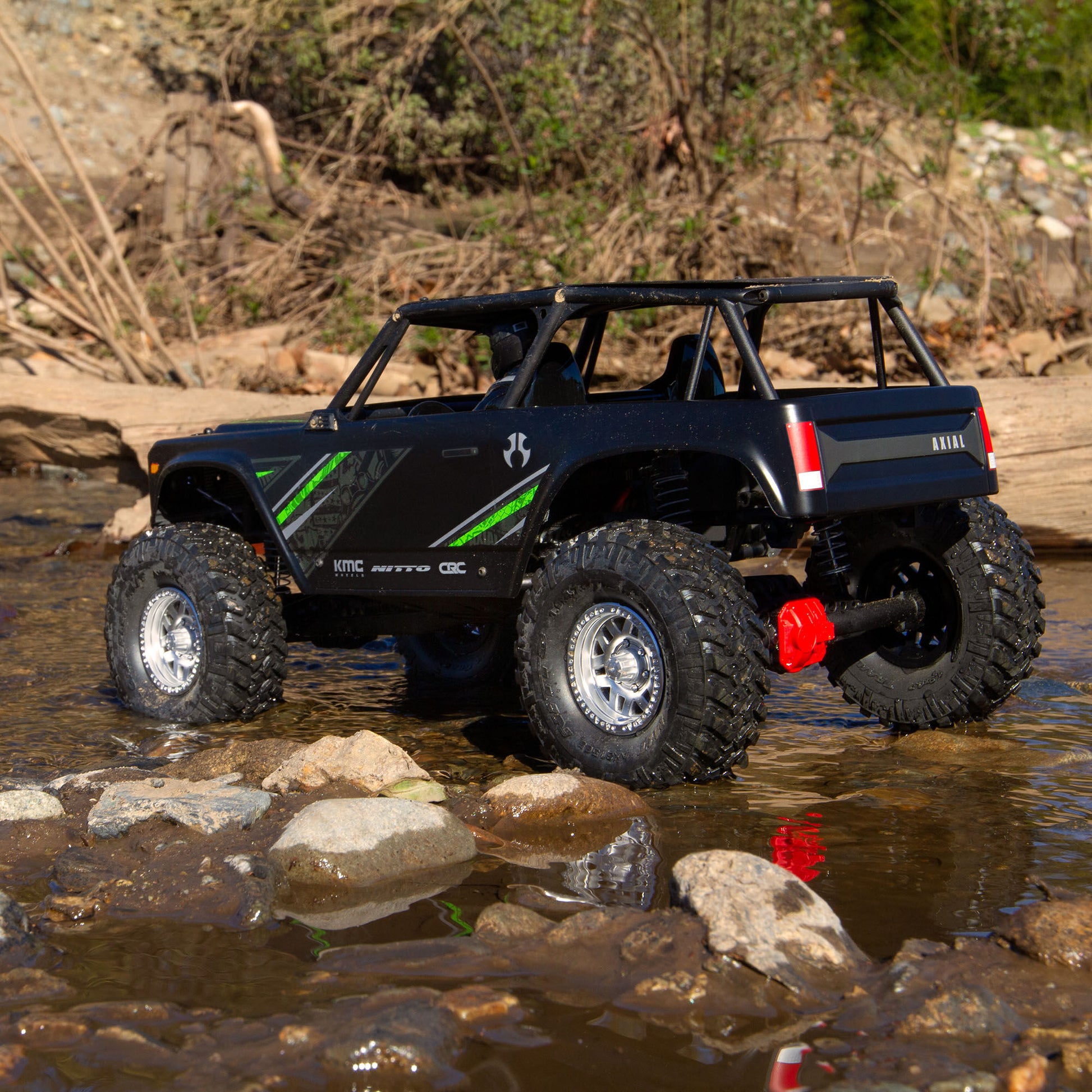 Axial 1/10 Wraith 1.9 4WD Rock Crawler Brushed RTR, Black AXI90074T2