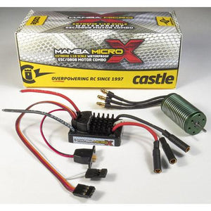 Castle Creations 1/18 Mamba Micro X ESC with 4100Kv Motor CSE010-0147-01