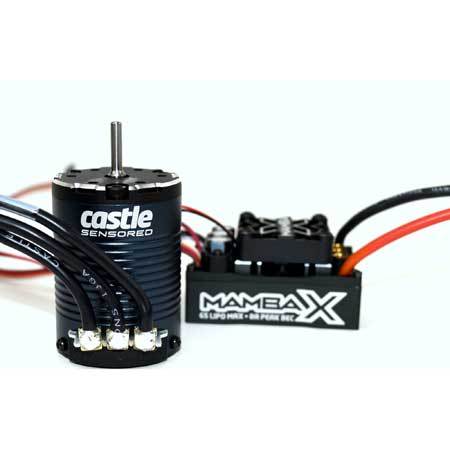 Castle Creations Mamba X Waterproof Sensored Brushless Combo w/1900kV Slate CSE010-0155-08