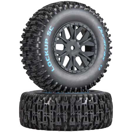 DuraTrax Lockup SC Tire C2 Mounted SC10 4x4 (2) DTXC3674