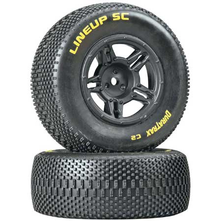 DuraTrax 1/10 Lineup SC Tire C2 Mounted Rear Slash (2) DTXC3679