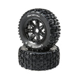 DuraTrax Lockup 1/5 SC Sport Mounted Black Tires 24mm (2) DTXC5032
