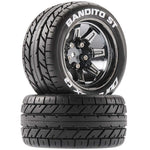 Bandito ST 2.8 Mounted Tires, Chrome 14mm Hex (2)