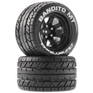 DuraTrax Bandito MT 2.8 Mounted Tires,Black 14mm Hex (2) DTXC5250