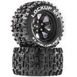 DuraTrax Lockup MT 2.8 Mounted Tires, Black 14mm Hex (2)