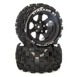 DuraTrax STAKKER ST 2.8 Mounted F/R C2 14mm Black (2 DTXC5565