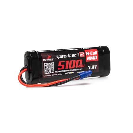 Speedpack2 7.2V 5100MAH 6 CELL NiMH FLAT EC3