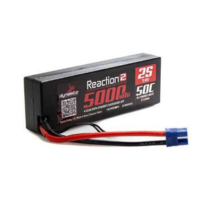 Dynamite Reaction2 7.4V 5000mAh 2S 50C LiPo, Hardcase: EC3 DYNB5025H3 Dynamite