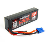 Dynamite 7.4V 5000mAh 2S 50C Reaction 2.0 Hardcase LiPo Battery: EC5 DYNB5025H5