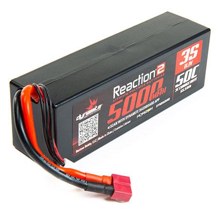 Dynamite Reaction2 11.1V 5000mAh 3S 50C LiPo, Case: Deans DYNB5035HD