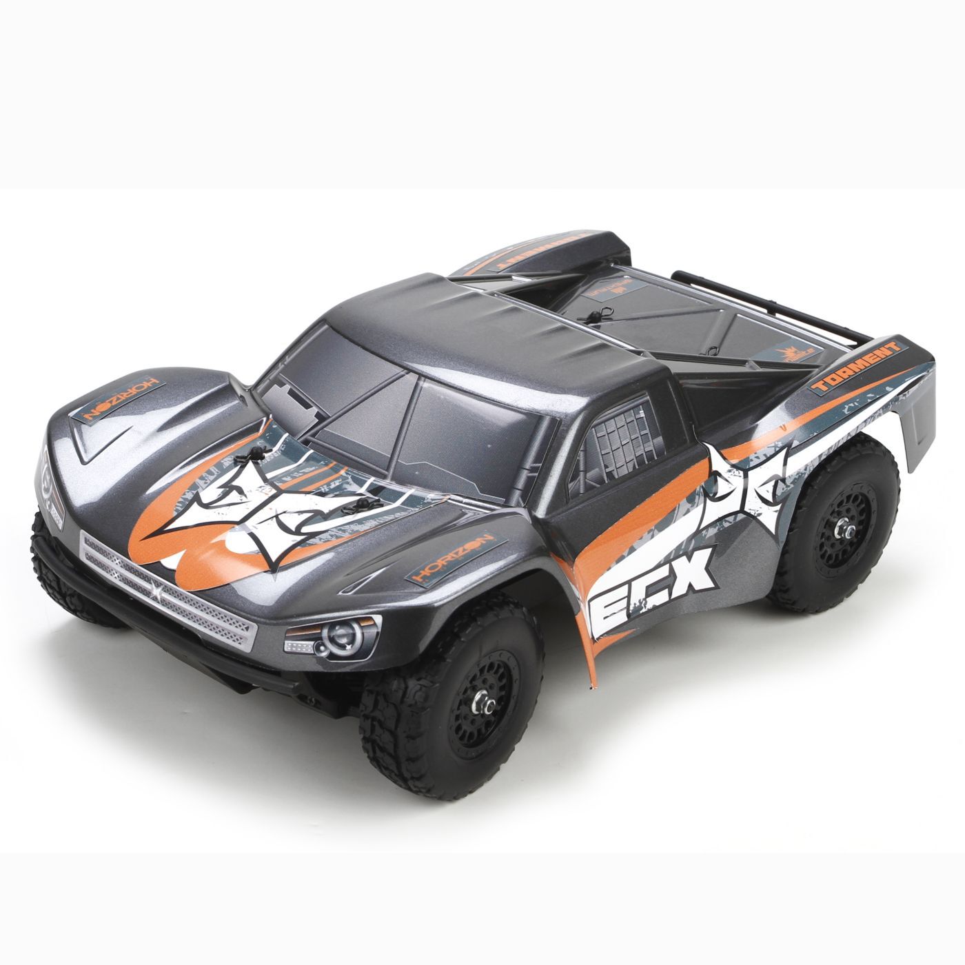 *DISCONTINUED* 1/18 Torment 4WD SCT RTR, Gray/Orange ECX01001T1