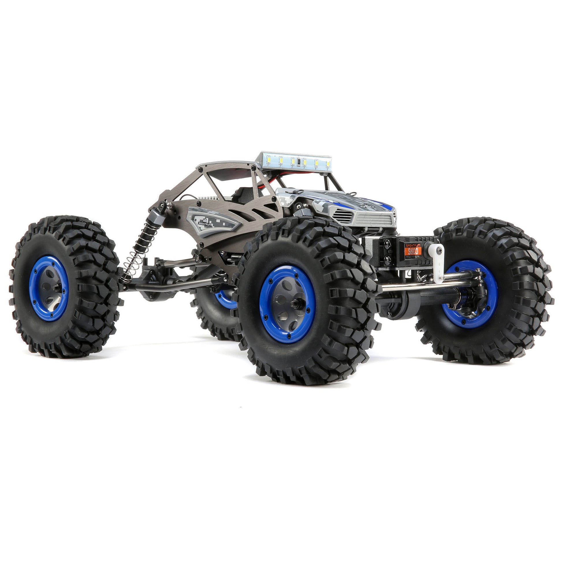 *DISCONTINUED* 1/18 Temper 4WD Gen 2 Brushed RTR, Blue ECX01015T2