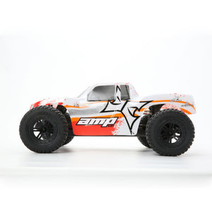 *DISCONTINUED* AMP MT 1:10 2WD Monster Truck:White/Orange RTR ECX03028T1