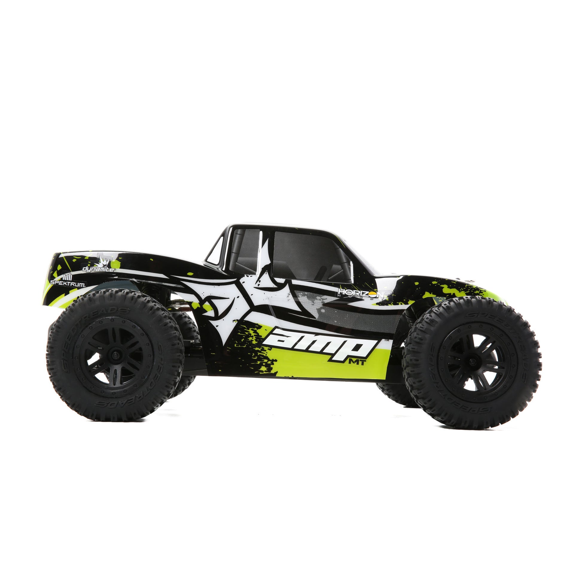 *DISCONTINUED* 1/10 AMP MT 2WD Monster Truck Brushed RTR, Black/Green ECX03028T2
