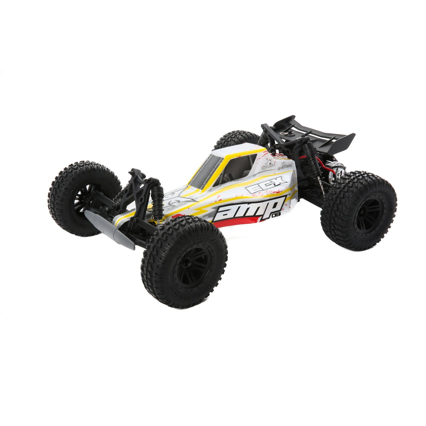 *DISCONTINUED* 1/10 AMP DB 2WD Desert Buggy Brushed RTR, White/Red ECX03029T2