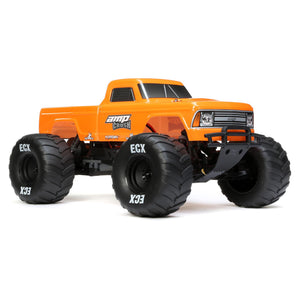 *DISCONTINUED* 1/10 Amp Crush 2WD Monster Truck Brushed RTR, Orange ECX03048T2