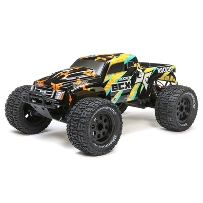 *DISCONTINUED* 1/10 Ruckus 2WD Monster Truck Brushed RTR, Black/Yellow ECX03431T1