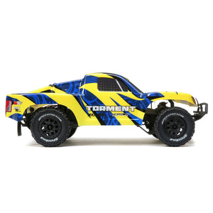 *DISCONTINUED*  1/10 Torment 2WD SCT Brushed RTR, Yellow/Blue ECX03433T1