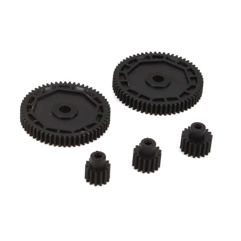 Pinion & Spur Gear Set: 1/18 4WD All