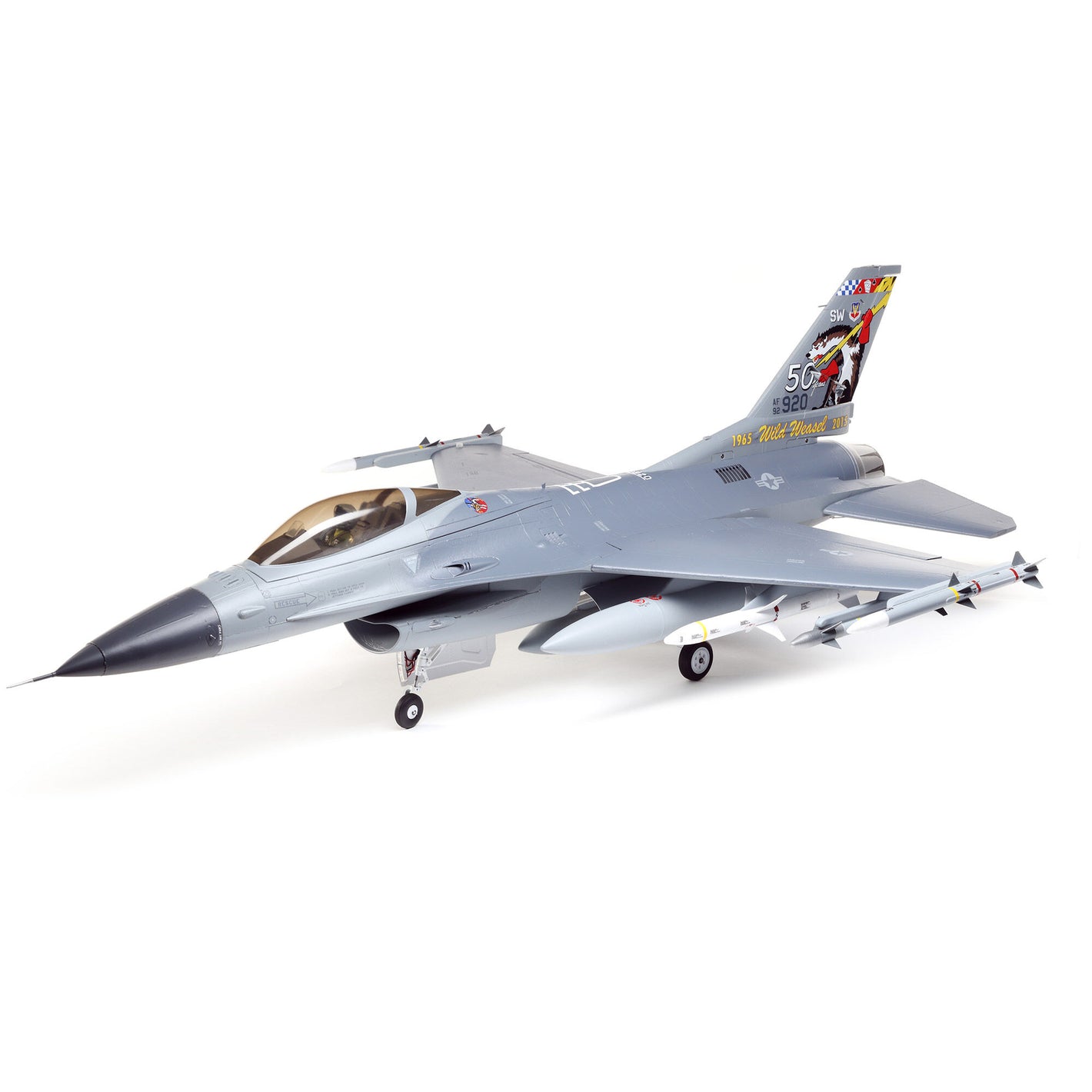 E-flite F-16 Falcon 80mm EDF Jet Smart BNF Basic with SAFE Select, 1000mm EFL87850