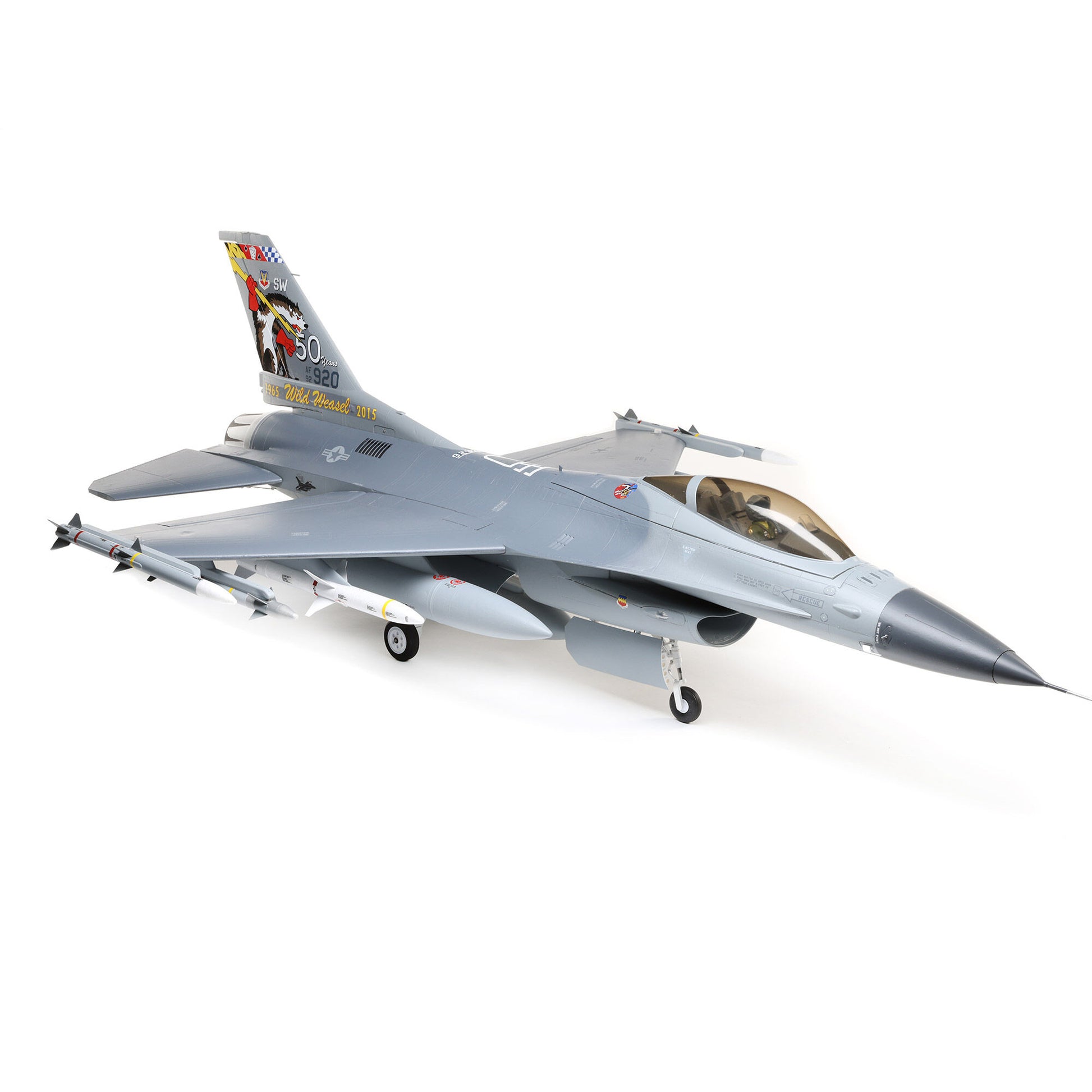 E-flite F-16 Falcon 80mm EDF Jet Smart BNF Basic with SAFE Select, 1000mm EFL87850