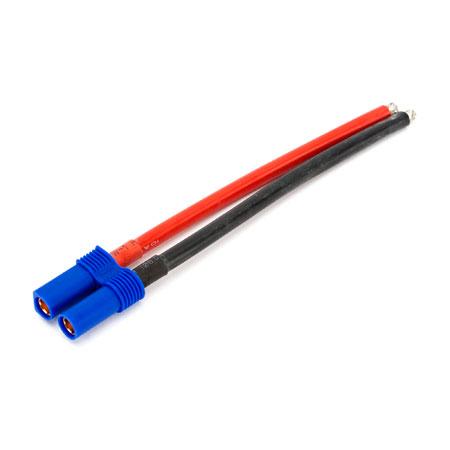 E-flite EC5 Battery Connector with 4" Wire, 10Awg EFLAEC505