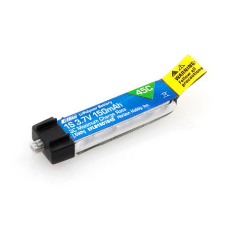 150mAh 1S 3.7V 45C LiPo Battery