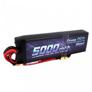 Gens Ace 5000mAh 7.4V 50C 2S1P Lipo Battery w/ XT60 GEA50002S50X6