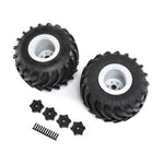 Losi Mounted Monster Truck Tires, L/R: LMT LOS43034