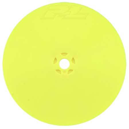 1/10 Velocity 4WD Front 2.2" 12mm Buggy Wheels (2) Yellow: AE B74