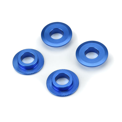 Pro-Line 1/5 Billet Adapter Washer Aluminum F/R (4) Blue PRO637900