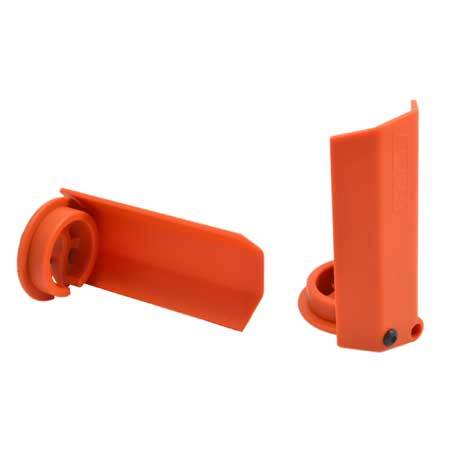 Orange Shock Shaft Guards for X-Maxx