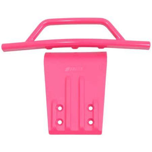 Front Bumper and Skid Plate, Pink, for Slash 2wd