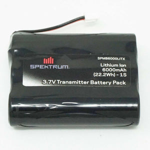 Spektrum iX12/NX6/NX8 1S Transmitter Battery w/XH-1S Connector (3.7V/6000mAh) SPMB6000LITX