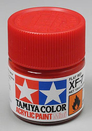 Tamiya TAM81707 Acrylic Mini XF-7 Flat Red Paint