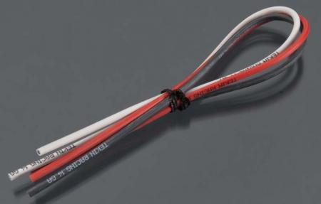 Tekin TEKTT3031 14 AWG Silcone Power Wire 12" Red/Black/White (3)