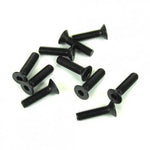 TEKNO RC LLC Flat Head Screw M4x15mm Black EB48 (10)