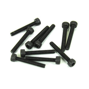 Tekno RC M3x20mm Cap Head Screws (black 10pcs)