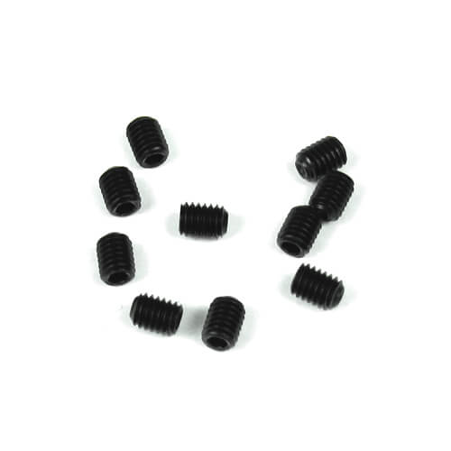 M3x4mm Set Screws (black, 10pcs)