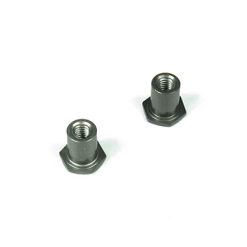 Steering Rack Bushings (aluminum, gun metal anodized, 2pcs)