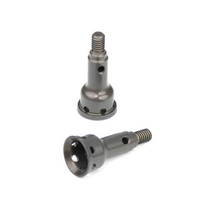 Aluminum Stub Axles (front, 7075, hard ano, EB410, 2pcs)